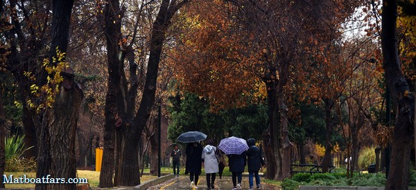 باران پاییزی فارس را فرا می‌گیرد