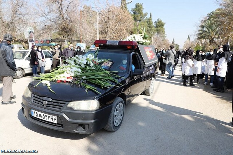 وداع با شهید مدافع سلامت در شیراز