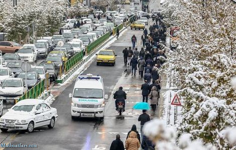 بارش برف و باران در نقاط مختلف کشور