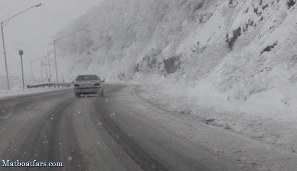 بارش برف و باران در جاده‌های ۱۰ استان